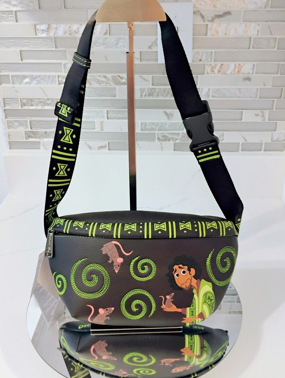 NWT Loungefly Encanto Bruno Belt Bag - Disney Glow-in-the-Dark